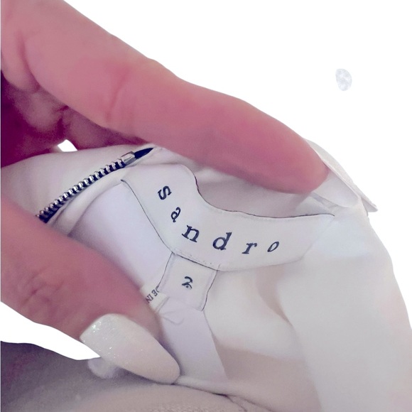 𝐒𝐀𝐍𝐃𝐑𝐎 𝐏𝐀𝐑𝐈𝐒 Blacm/White zippered dress - Picture 4 of 4